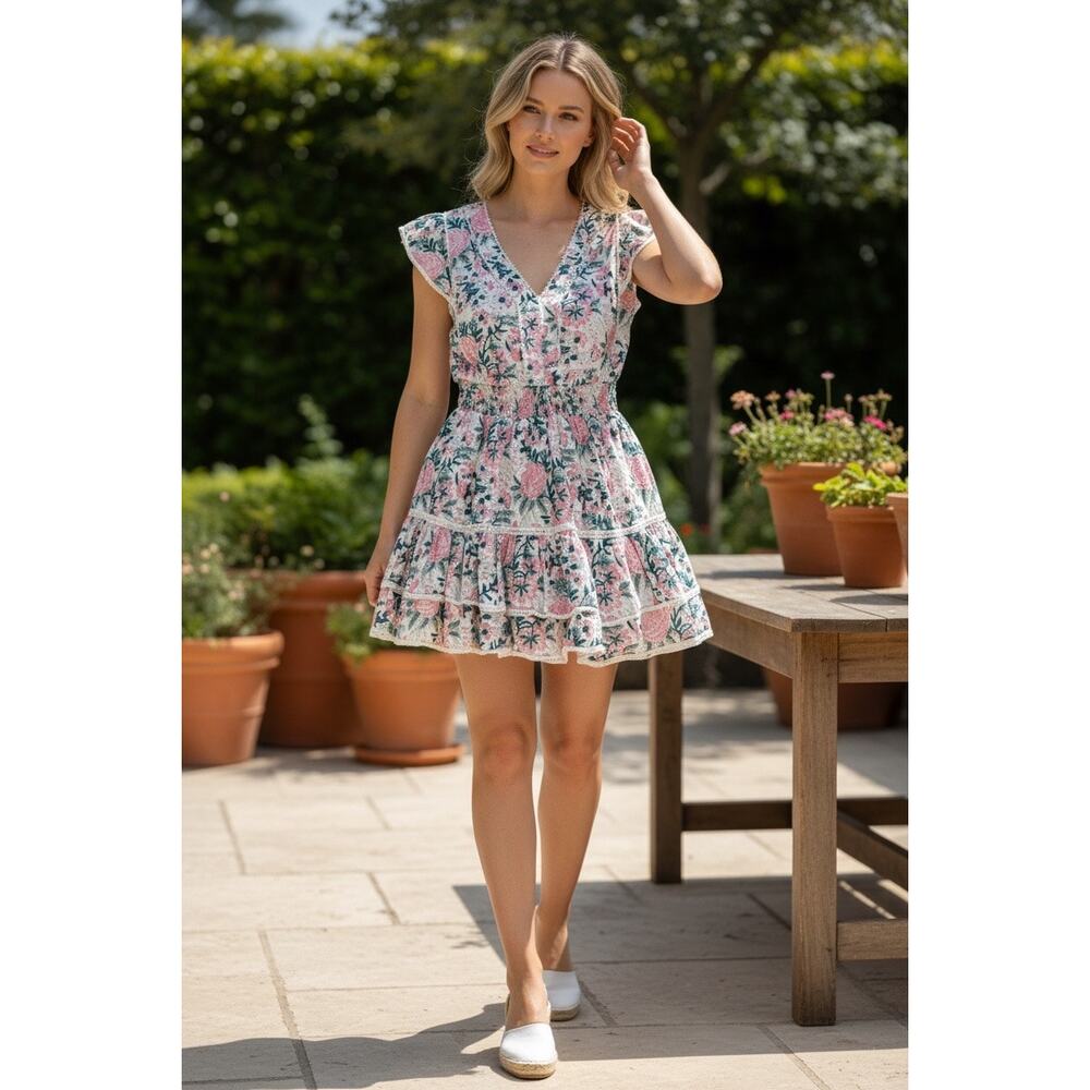 Madison Mathews Jane Mini Dress, size large
